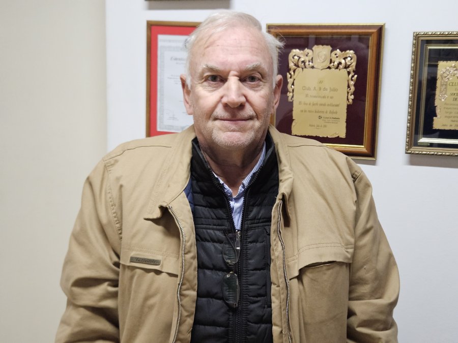 Sergio Sara, miembro de la Fundación Juliense del Club 9 de Julio.