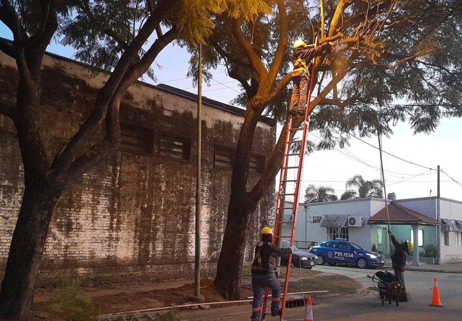 Esta semana los trabajos se concentran en el barrio Villa Dominga.