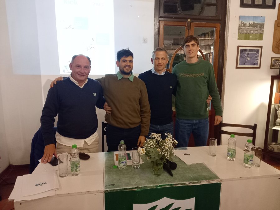 PRESENTACION. Marcelo Salamano, Maximiliano Bertholt, Leonardo Crosetti y Santiago Kerstens.