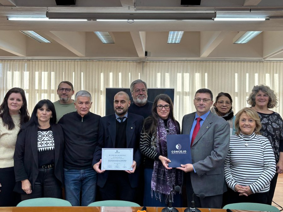 DECLARACIÓN. Representantes del movimiento cooperativo en el Concejo Municipal.