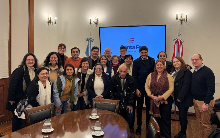 Pullaro encabezó este jueves un encuentro de trabajo con directivos de escuelas de las ciudades de Santa Fe.