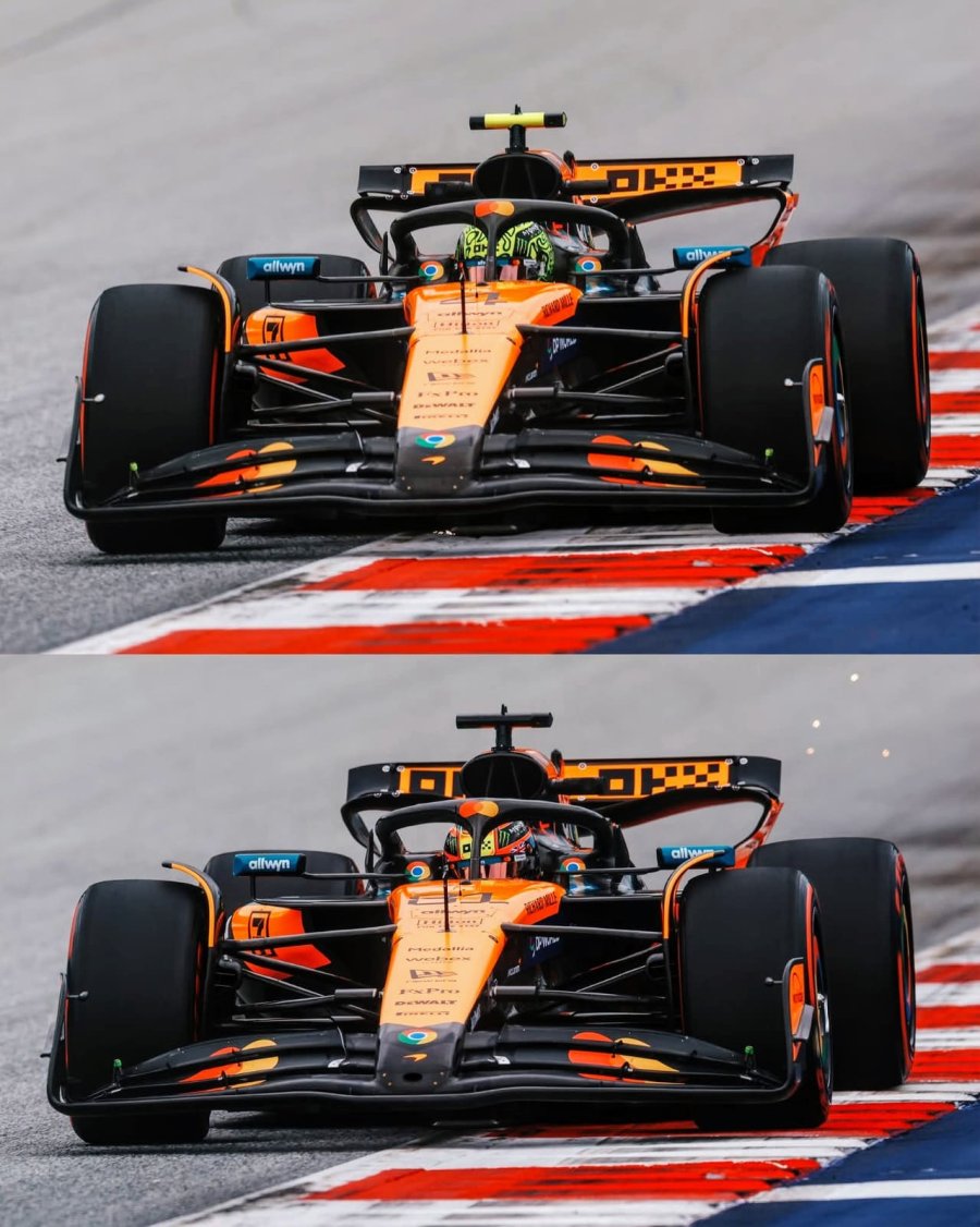 Lando Norris y Oscar Piastri encabezaron los tiempos en Austria.