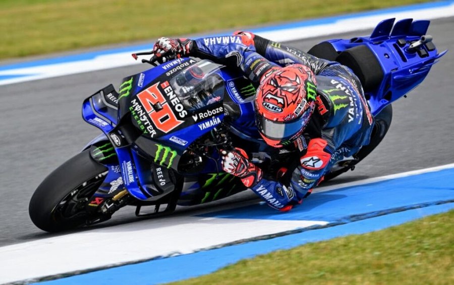 Fabio Quartararo logró el mejor tiempo del viernes con la Yamaha.