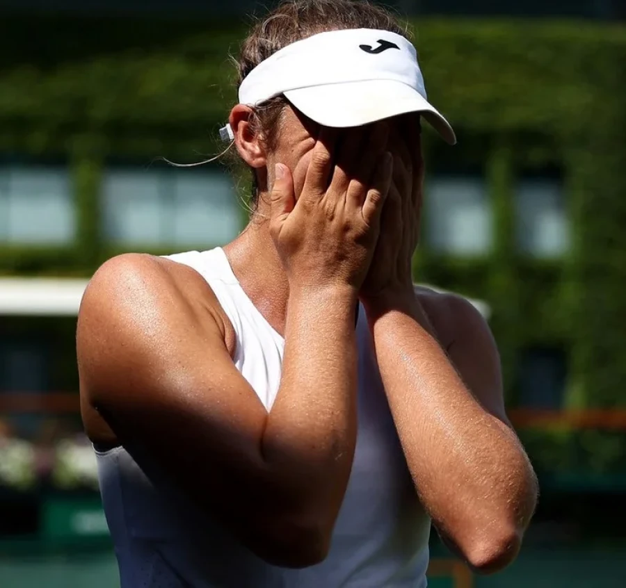 EMOCIONADA. La tenista argentina.