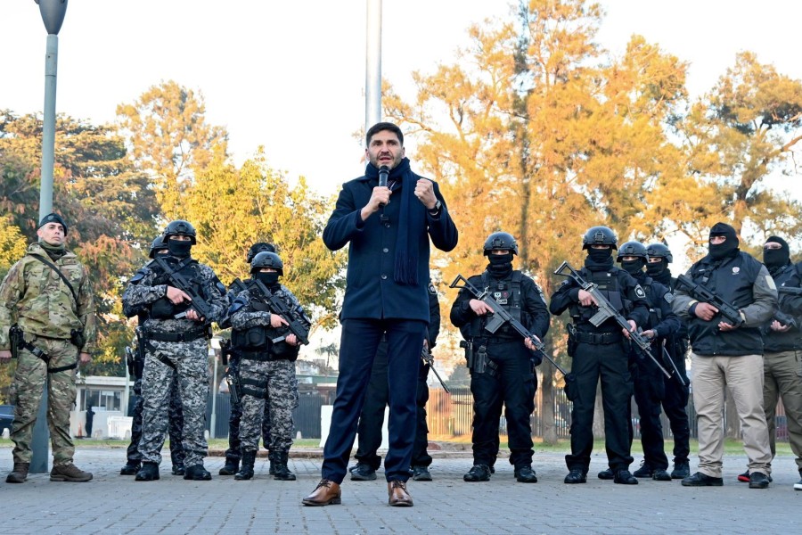 El gobernador Maximiliano Pullaro.