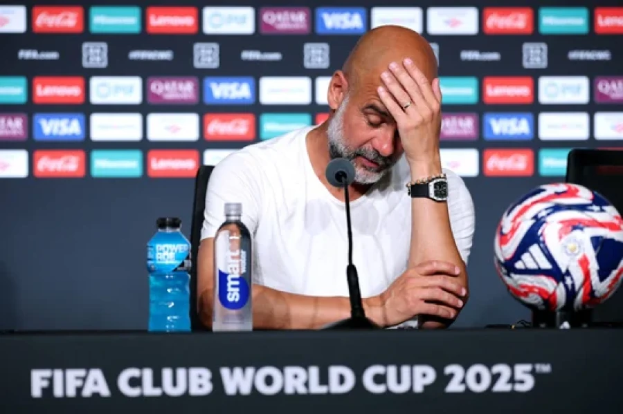 DOLIDO. Pep Guardiola, eliminado del Mundial de Clubes con el City.