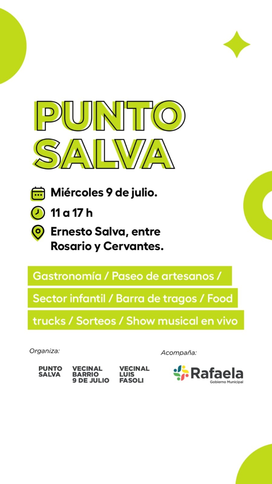 Vuelve Punto Salva para todos los vecinos.