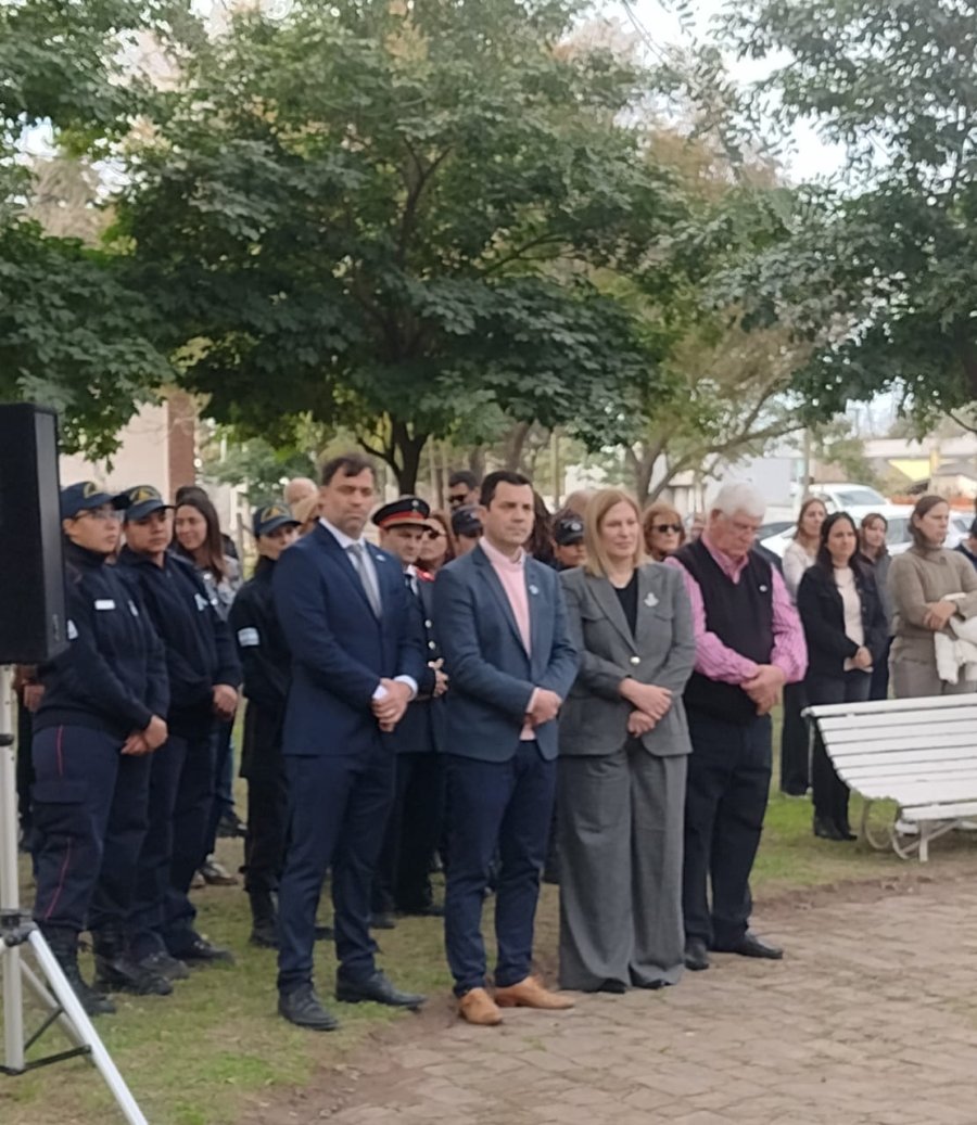 Mauricio Basso, Mauro Gilabert, Gisela Scaglia  y Víctor Gramaglia en el acto oficial.