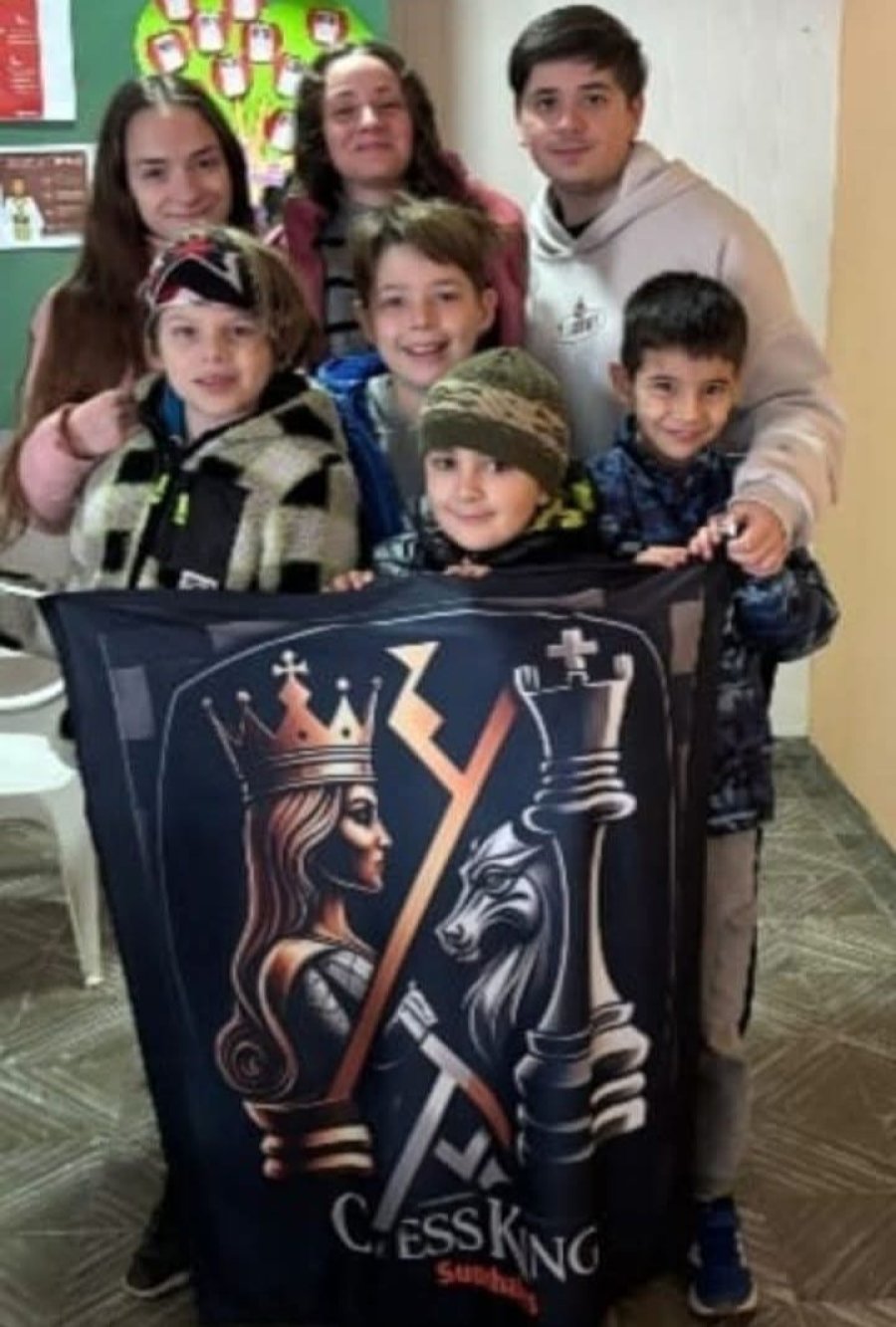 AJEDRECISTAS. Los sunchalenses que representaron al club organizador.