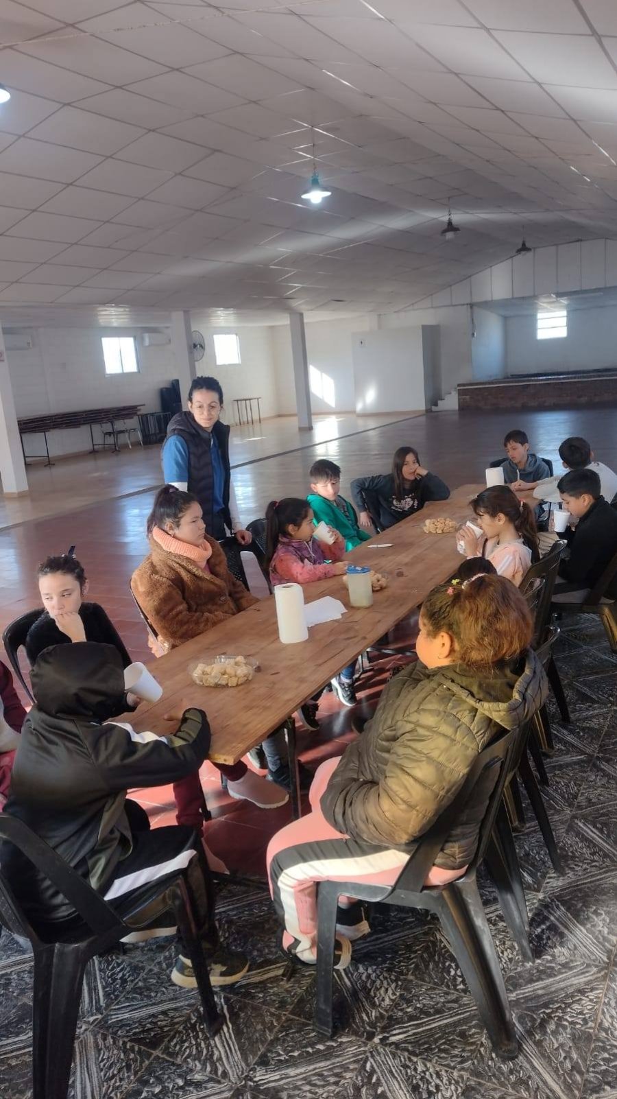 Un momento del reciente agasajo.