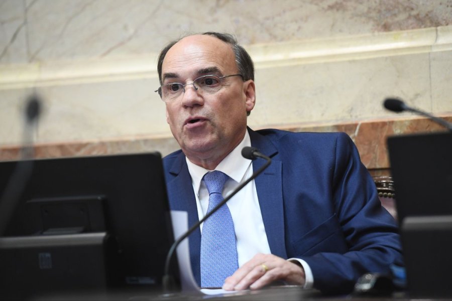 PABLO BLANCO. El senador fueguino defendió su voto afirmativo a favor del aumento para jubilados y la declaración de la emergencia para personas con discapacidad.