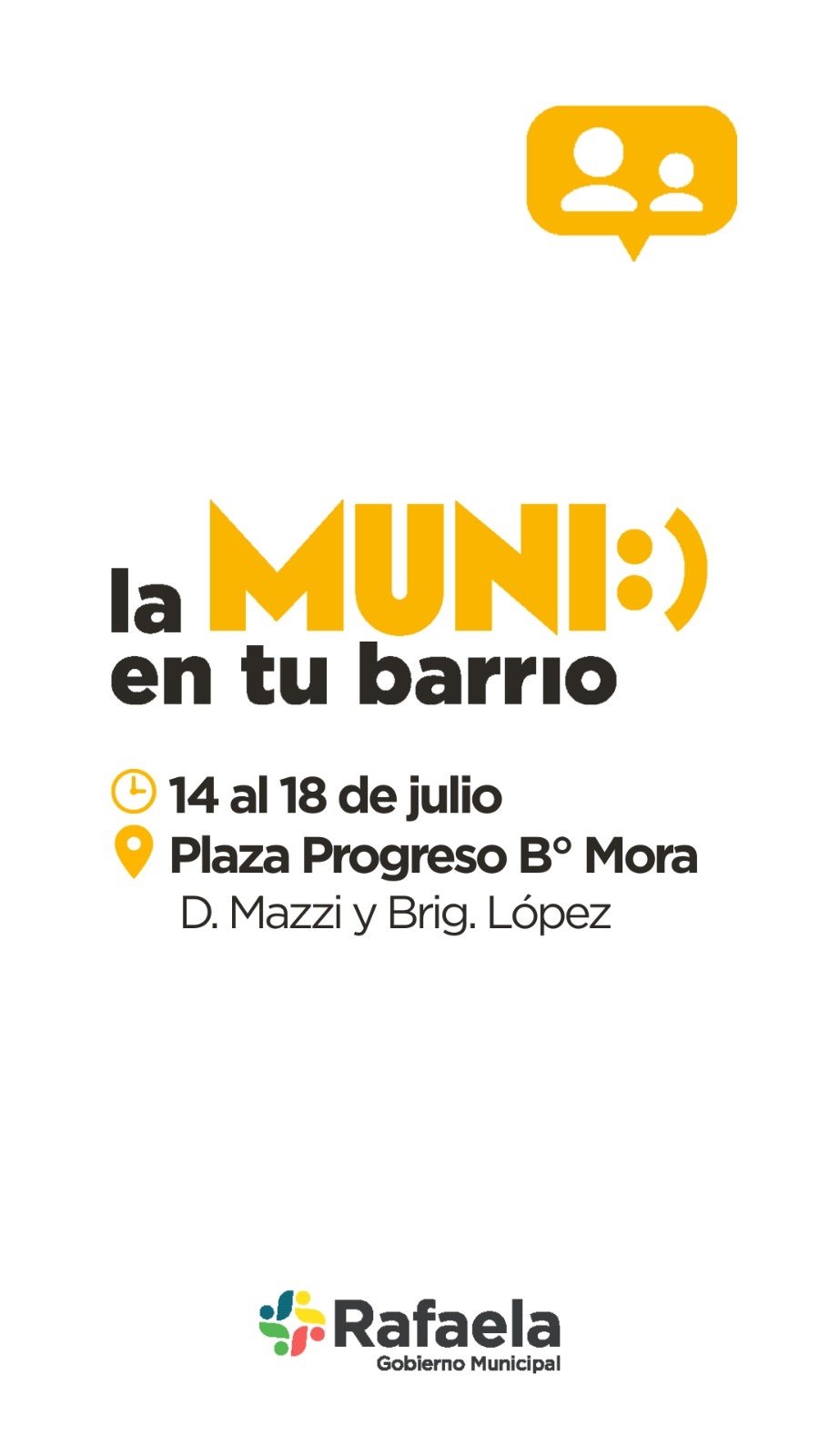 El programa se encuentra en barrio Mora.
