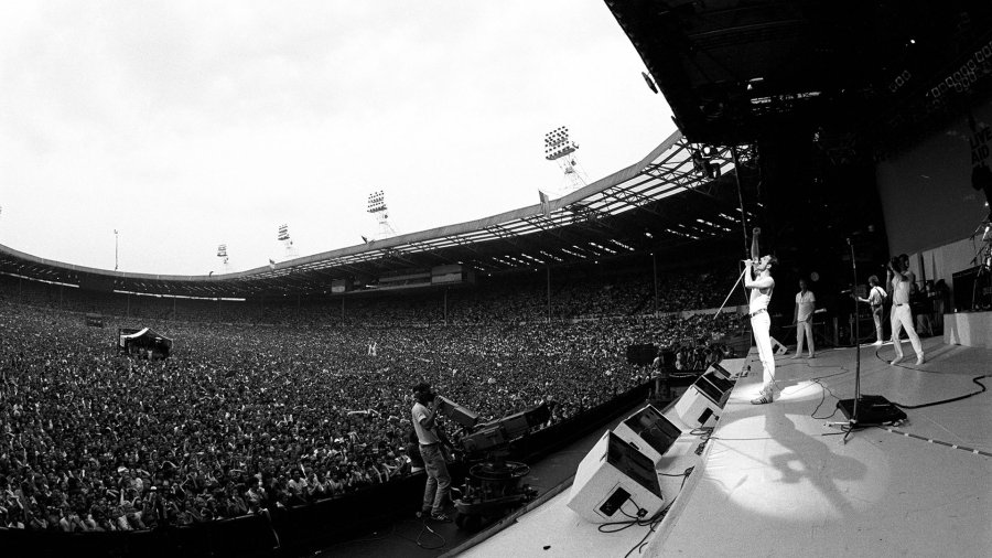 MOMENTO ICONICO. Queen y su presentación en Live Aid, un concierto que fue visto por más de 1.500 millones de personas.