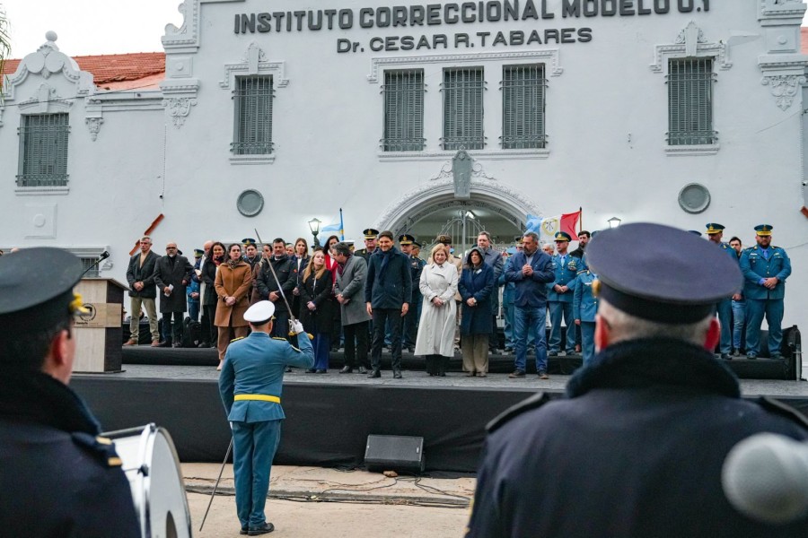 El gobernador encabezó en Coronda el acto por el Día del Agente Penitenciario, que se celebra cada 16 de julio.