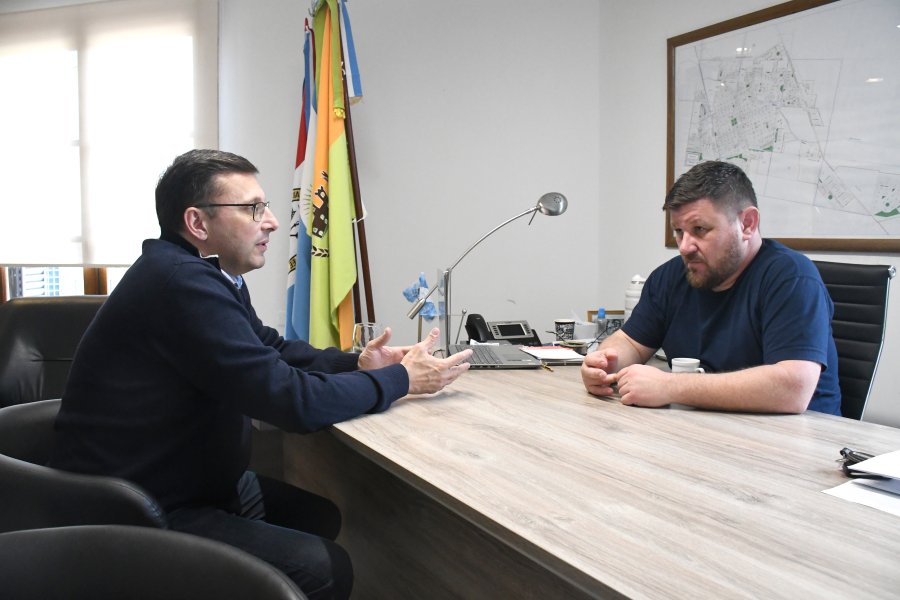Lisandro Mársico y Pablo Pinotti durante el encuentro.