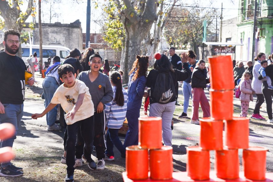 Con los juegos, los chicos se divirtieron durante estas vacaciones de invierno. (FOTO SCS)