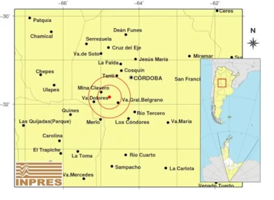 El sismo tuvo una magnitud de 2,5 grados.