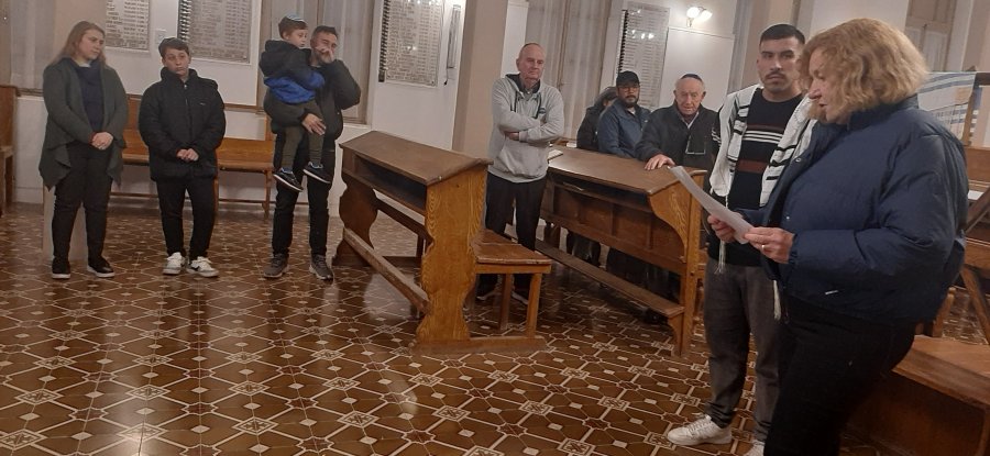 Un momento del homenaje.