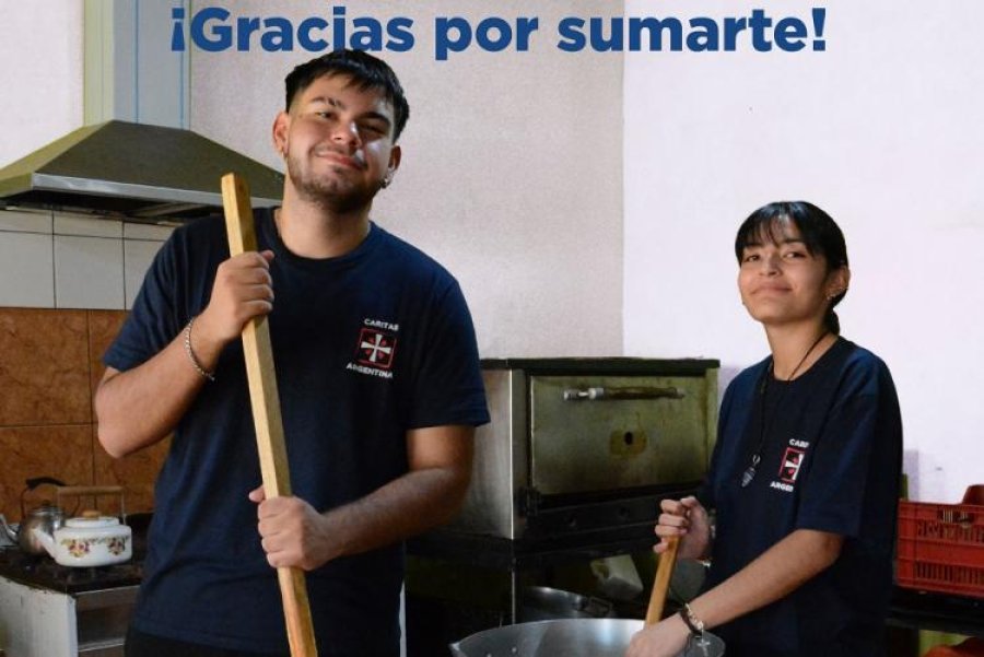 Cáritas Argentina sigue organizando la esperanza.