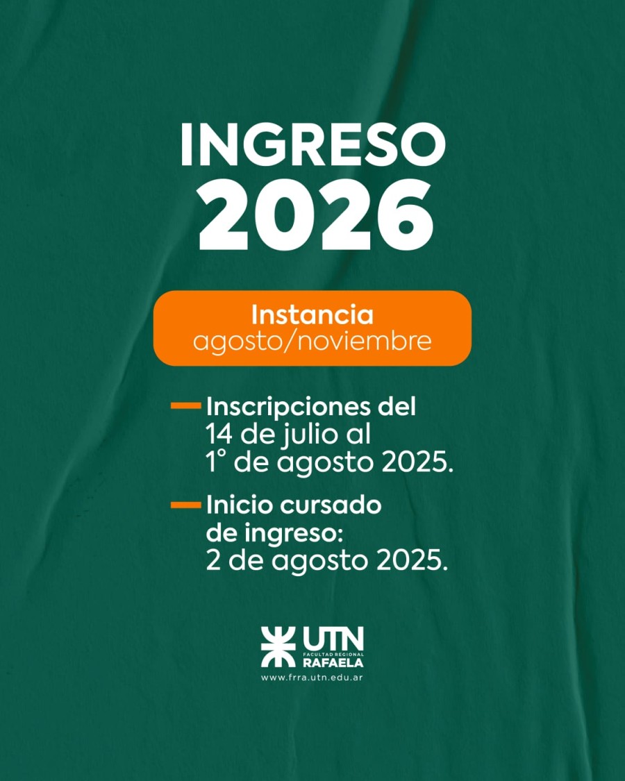 Ya se puede realizar el Ingreso 2026 a UTN.