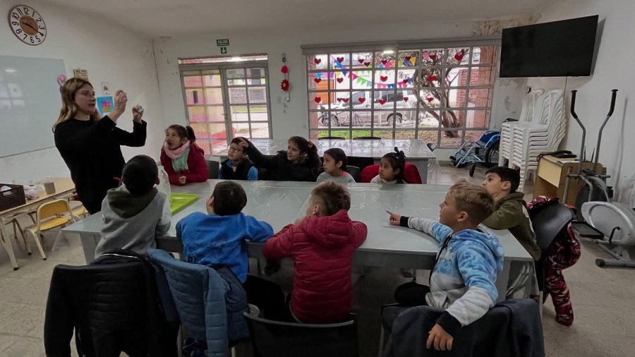 El interés de los niños acompañó la realización.