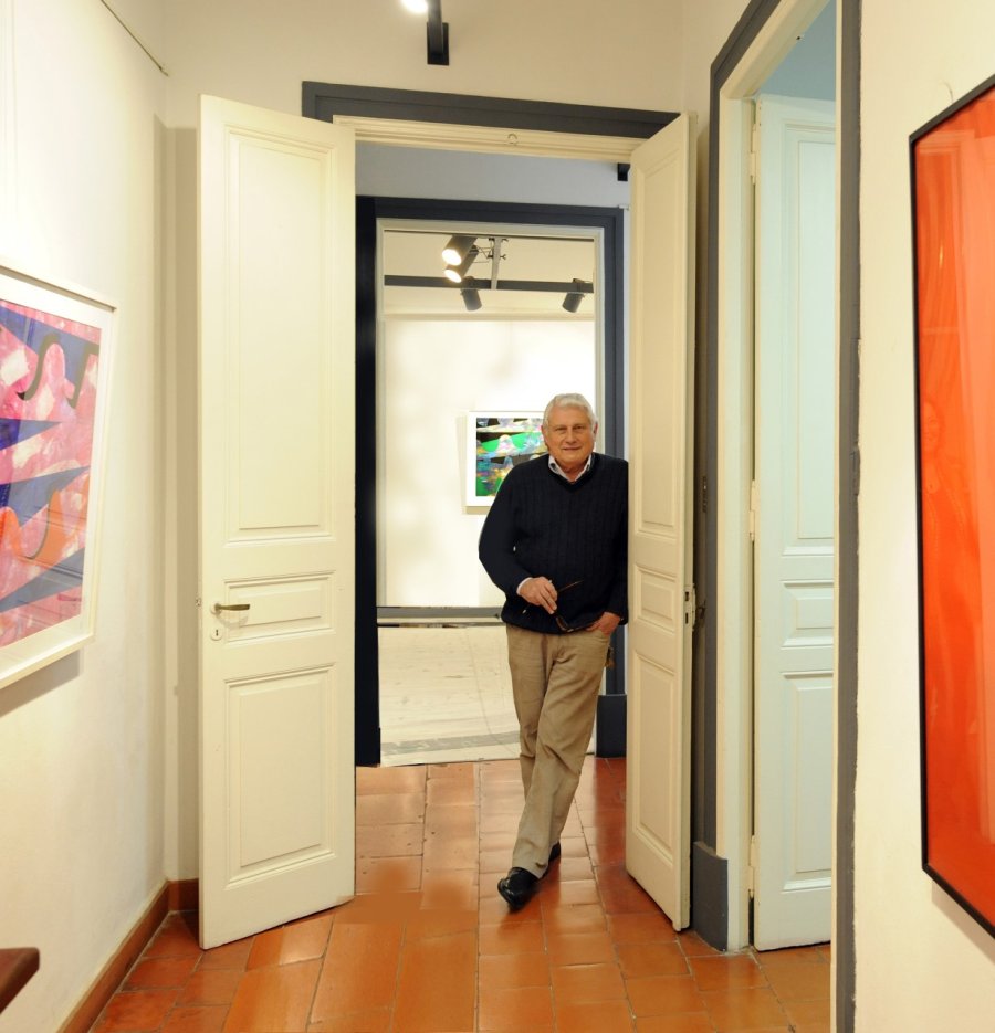 HOMENAJE. Se ha optado, en general, por obras de pequeño y mediano formato de todos sus artistas amigos.