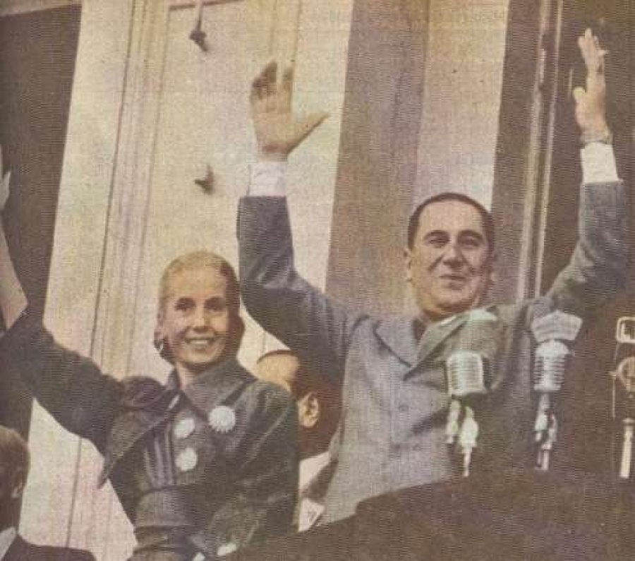 EVITA. El 1° de mayo de 1952 fue la última vez que habló frente al pueblo desde el balcón de la Casa Rosada.