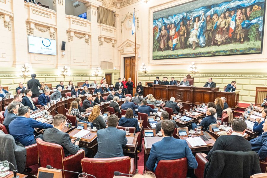 PLENARIO. La Convención Reformadora en su tercera sesión en la Legislatura santafesina.