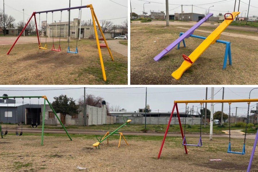 La Subsecretaría de Servicios Públicos y Ambiente llevó a cabo intervenciones en las plazas del barrio 42.