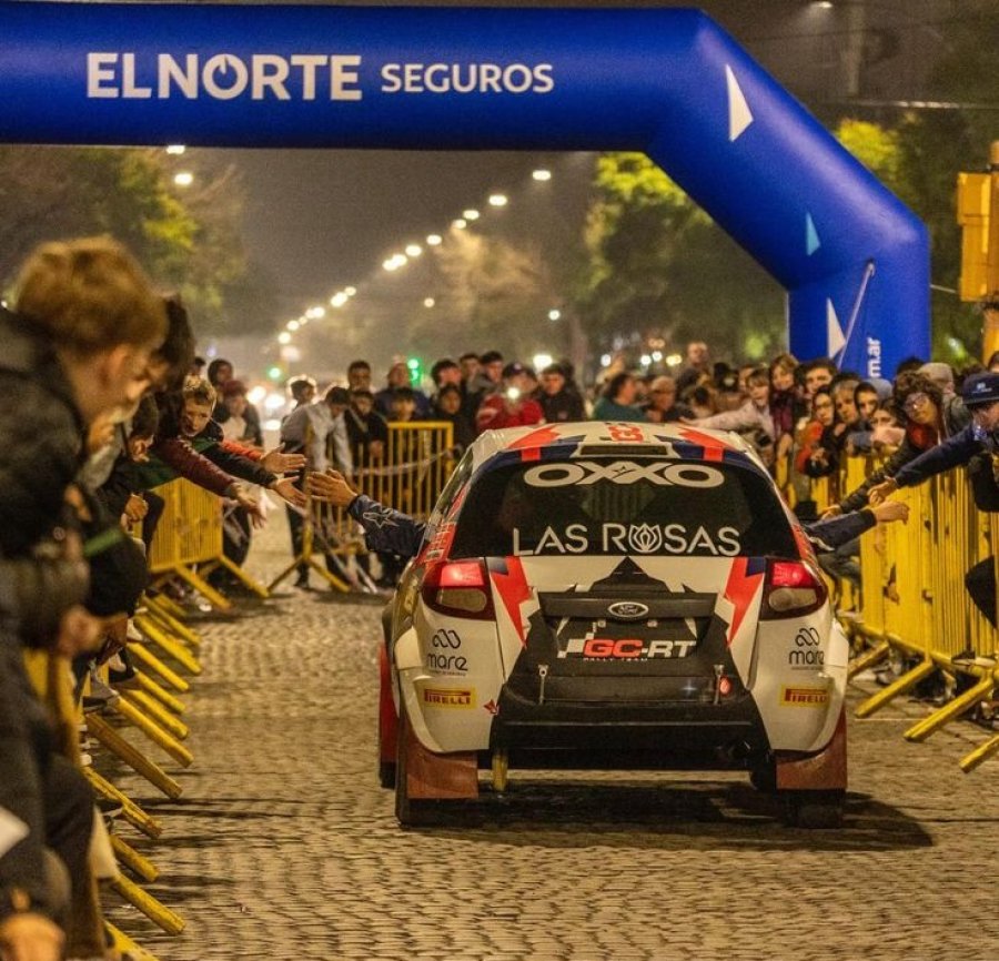 El Ford Ka del piloto de San Francisco, Federico Durbano, y del navegante Alejandro Pautasso.