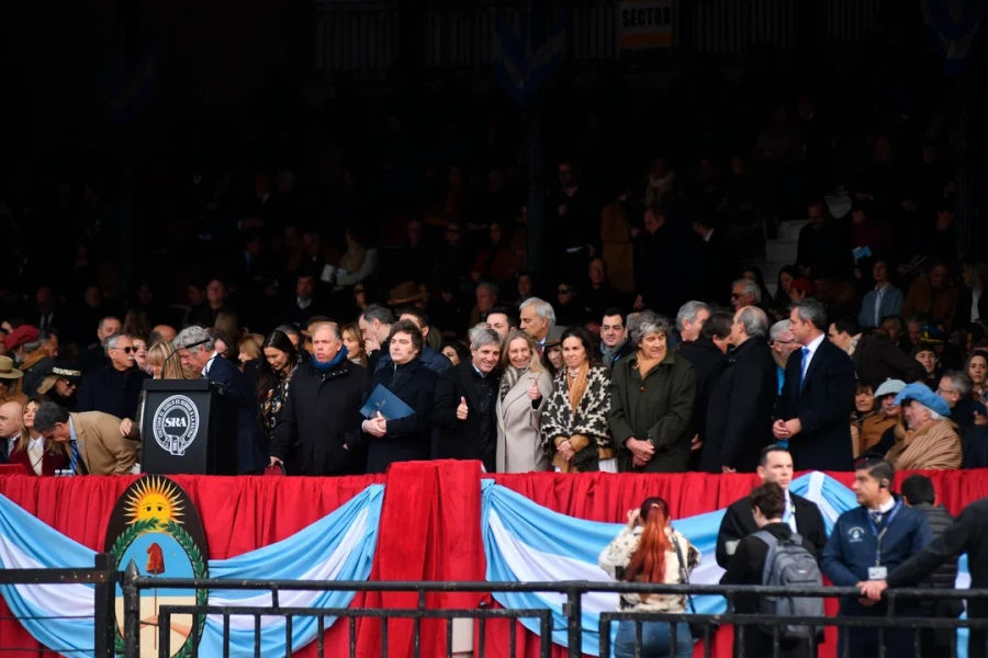 Javier Milei en La Rural.