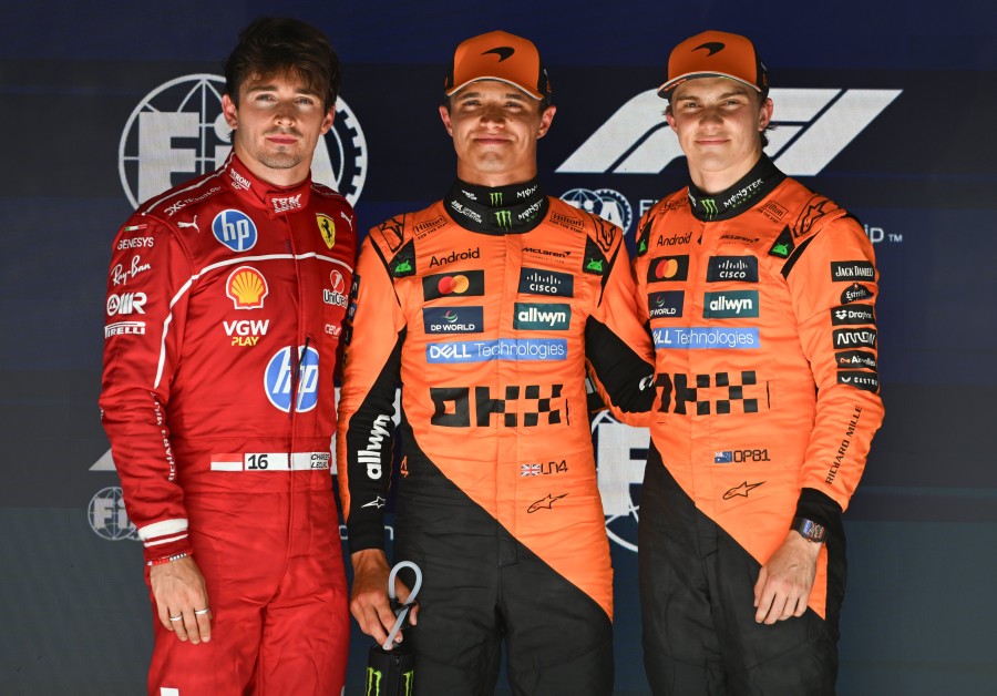 Leclerc, Norris y Piastri largar&aacute;n en los primeros lugares en el Gran Premio de B&eacute;lgica. (FOTO F1)