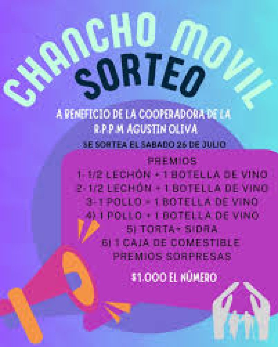 Cartel promocionando el emprendimiento.