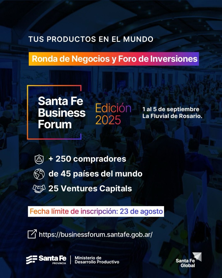 El evento se realizará en Rosario.