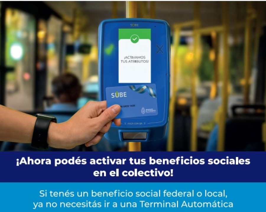 Con este desarrollo se habilita la posibilidad de concluir el trámite de registro de la tarjeta SUBE.