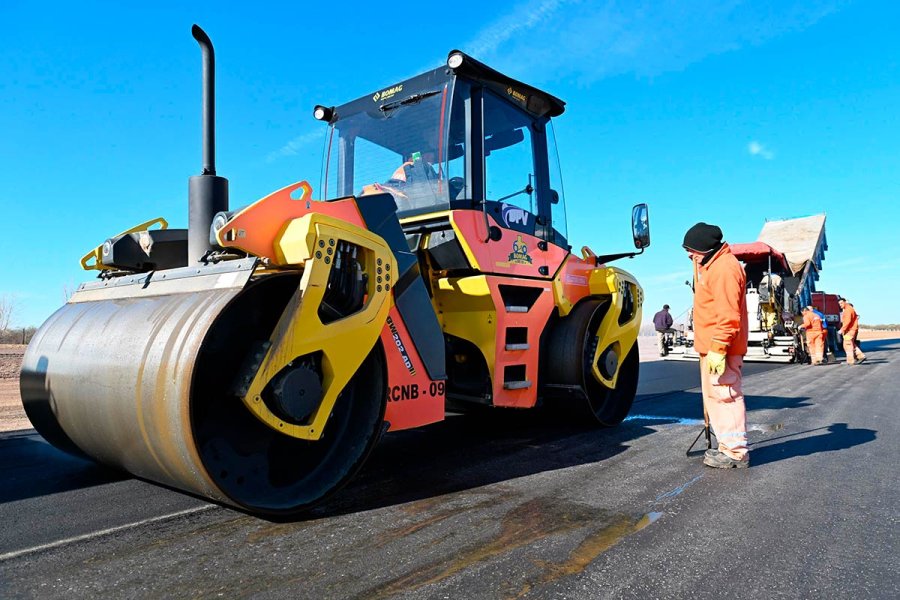 Los trabajos de repavimentación en el autódromo puntano.