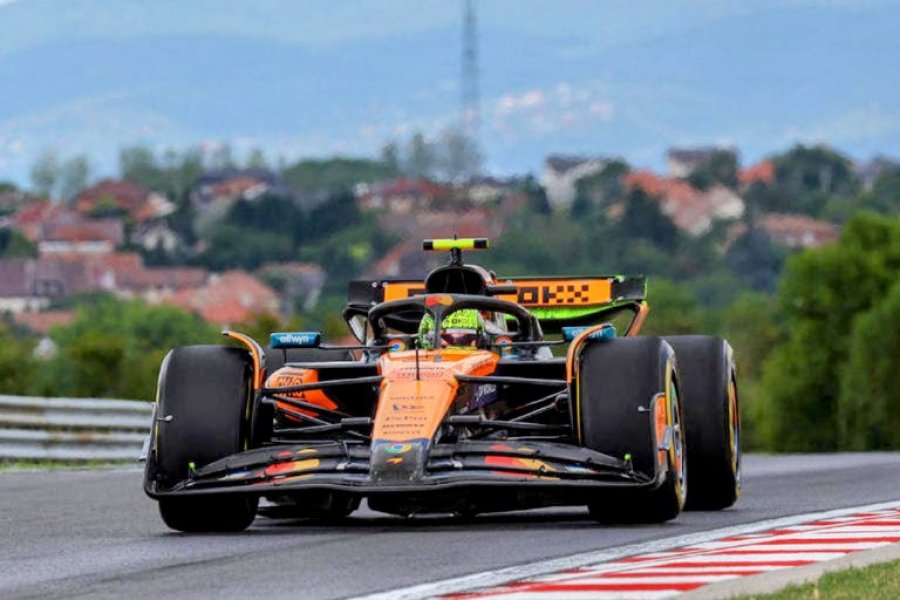 Lando Norris dominó las dos Prácticas Libres en Hungría.