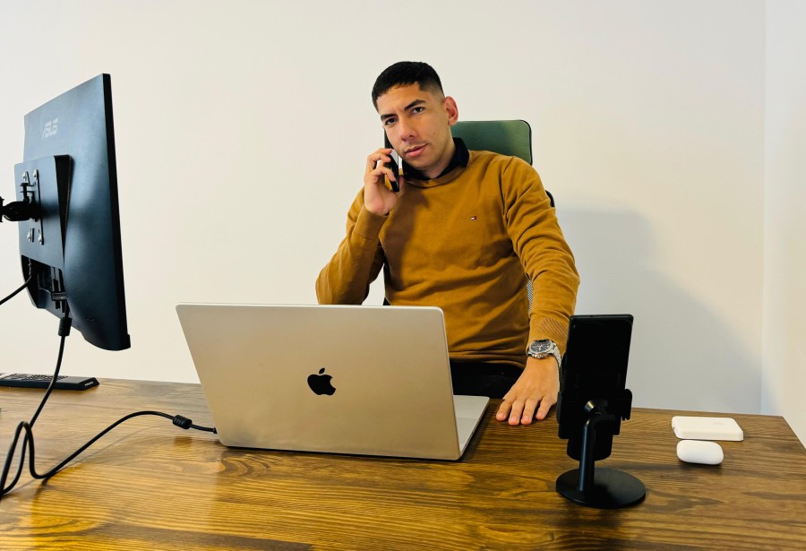 Franco Bovone en actividad.