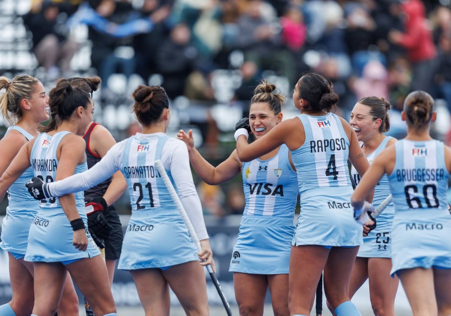 Las Leonas festejan el título en la Copa Panamericana 2025.
