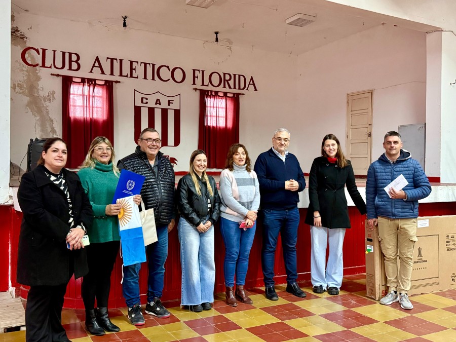 Un instante del encuentro en la institución deportiva.