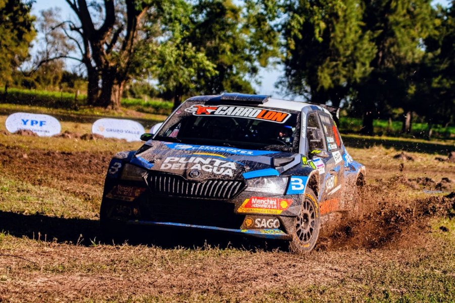 Miguel Baldoni - Gustavo Franchello con el Skoda Fabia.