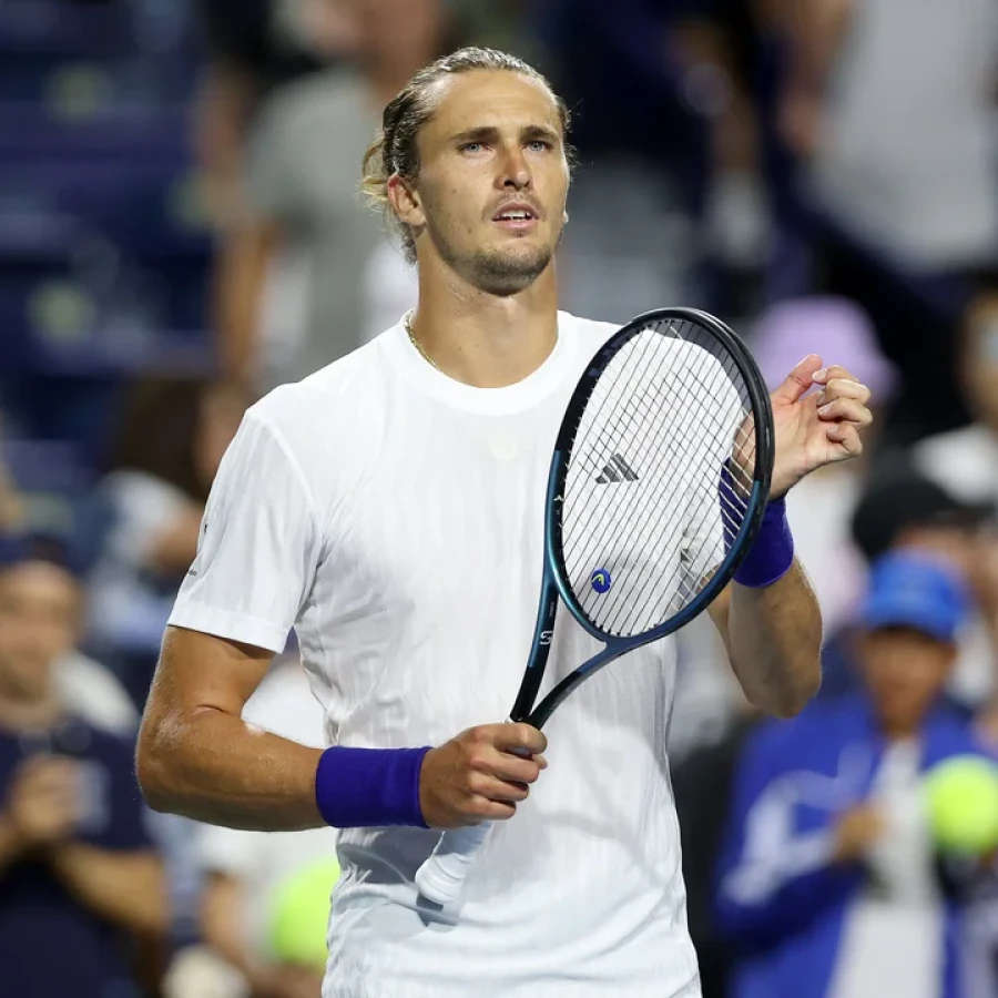 ALEMAN. Luego de su trabajoso triunfo.