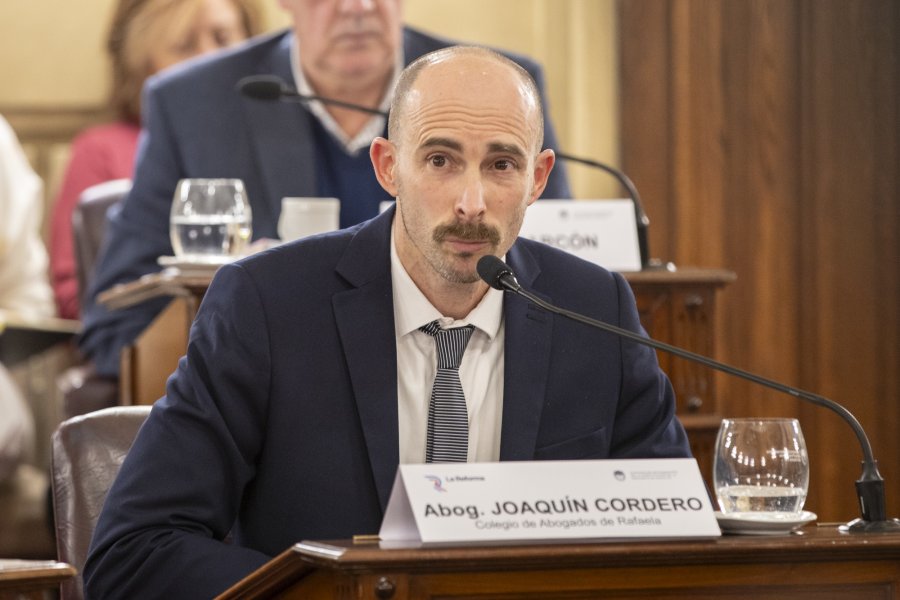 Joaquín Cordero, presidente del Colegio de Abogados de Rafaela.