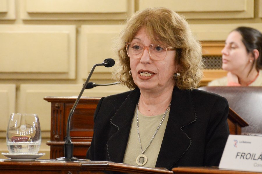 La prosecretaria del Sindicato de Judiciales, la rafaelina Mar&iacute;a Elena Mart&iacute;nez. (PRENSA CONVENCI&Oacute;N)