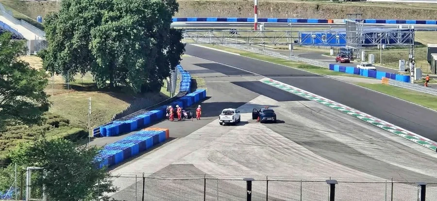 ASISTIDO. El momento del accidente.