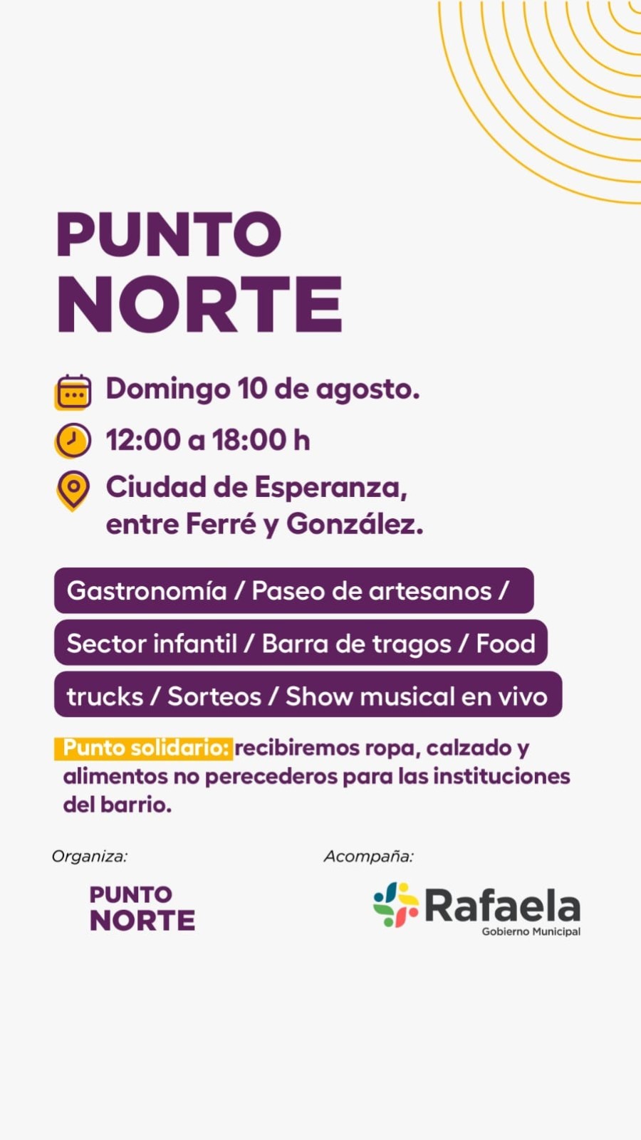 También se ha establecido para ese día el "Punto Solidario".