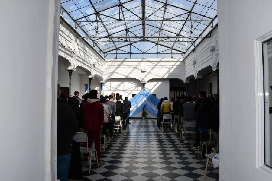 Vista general del acto realizado hoy.