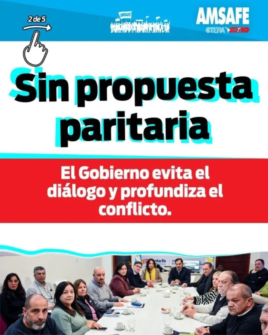 CONTINUA EL CONFLICTO. Desde el gremio de los docentes públicos santafesinos esperan que para el próximo lunes ya se haya definido una pauta para los próximos meses.