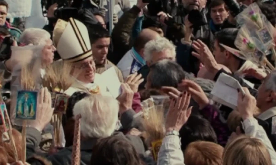 el entonces cardenal Bergogio celebrando San Cayetano con los peregrinos.