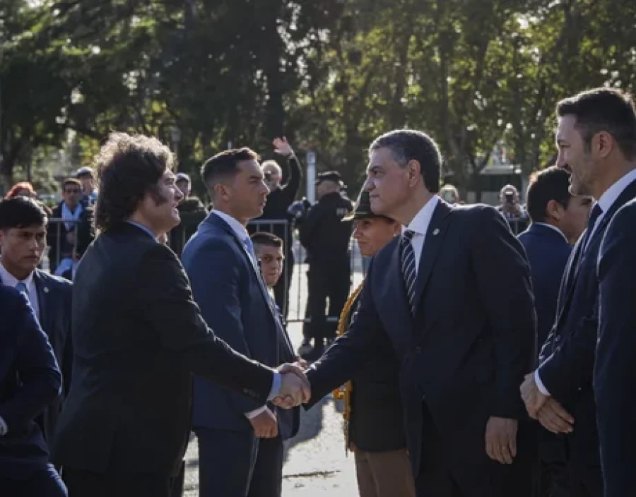 Javier Milei y Jorge Macri.